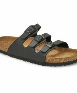 Birkenstock Florida Soft Footbed Birko Flora - Black