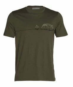Vamosoutdoors Shirts M's Tech Lite II SS Tee- Single Line Camp Loden