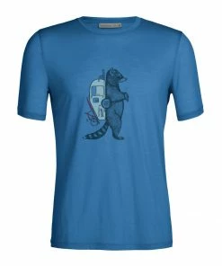 Icebreaker M's Tech Lite II SS Tee- Waschbar Wandering Azul Shirts