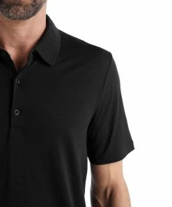 Vamosoutdoors M's Tech Lite II Short Sleeve Polo- Black 6 Vamosoutdoors M's Tech Lite II Short Sleeve Polo- Black