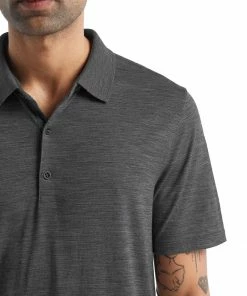 Vamosoutdoors Shirts M's Tech Lite II Short Sleeve Polo- Gritstone Heather