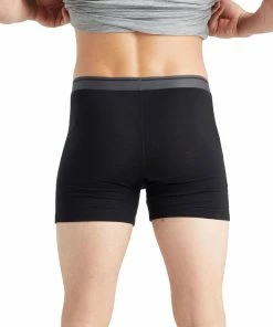 Icebreaker M's Anatomic Boxers- Black