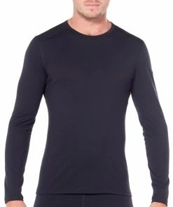 Vamosoutdoors Men's Merino 200 Oasis Long Sleeve Crewe Thermal Top Base Layers