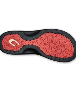 Olukai Footwear W's Ohana Sandals- Hot Coral/Black 8 Olukai Footwear W's Ohana Sandals- Hot Coral/Black