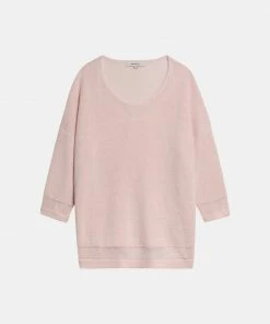 Sandwich Fine-Knit 3/4 Sweater