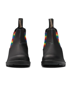 Blundstone Original 2105 - Black With Rainbow Elastic & Contrast Stitching