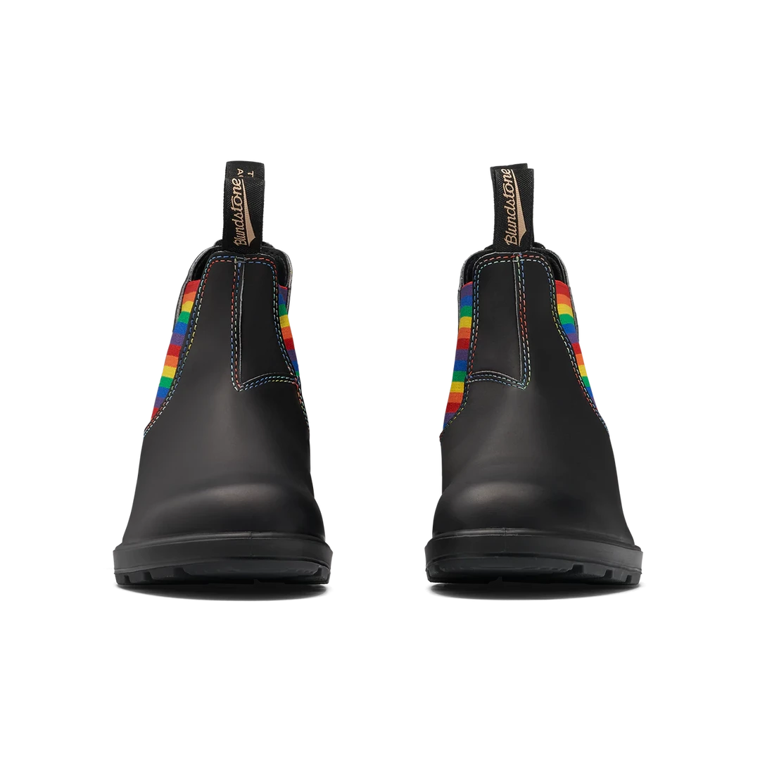 Blundstone Original 2105 - Black With Rainbow Elastic & Contrast Stitching