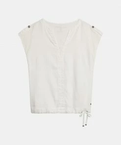 Sandwich WOMENS Linen Blouse - Cloud