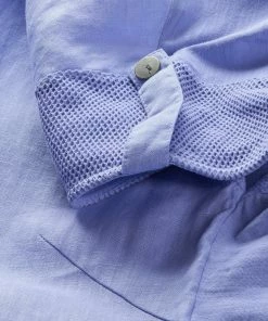 Sandwich Linen Blouse - Jacaranda