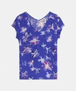 Sandwich Flower-Print Top