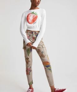 Desigual WOMENS Tropical Ankle Trousers