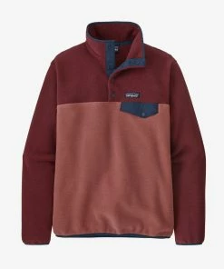 Patagonia W's Lightweight Synchilla® Snap-T® Fleece Pullover - Rose Hip