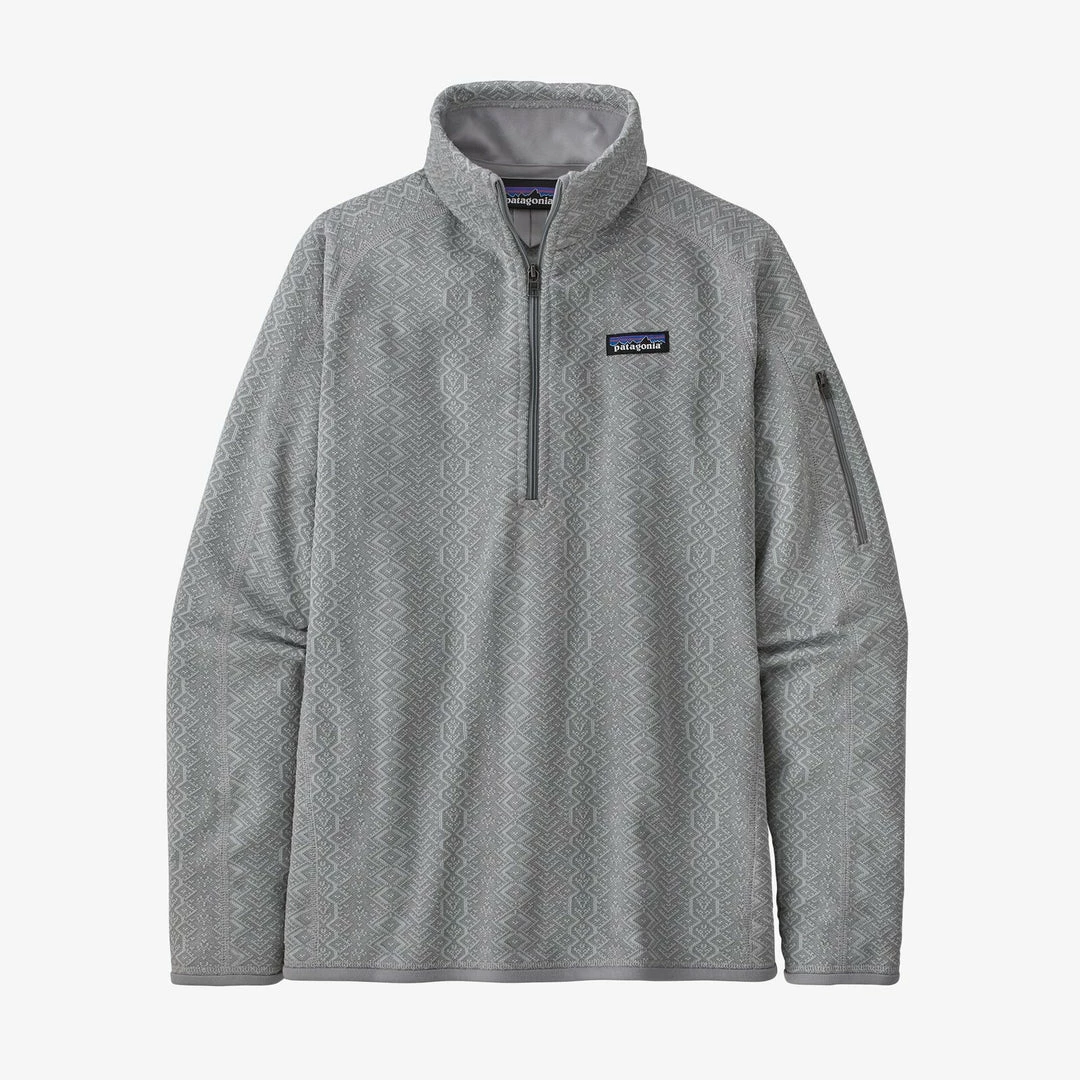 Patagonia WOMENS W's Better Sweater 1/4 Zip - Frozen Jaquard Salt Grey 1 Patagonia WOMENS W's Better Sweater 1/4 Zip - Frozen Jaquard Salt Grey