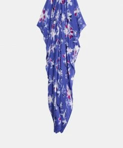 Sandwich WOMENS Flower Print Scarf - Spectrum Blue