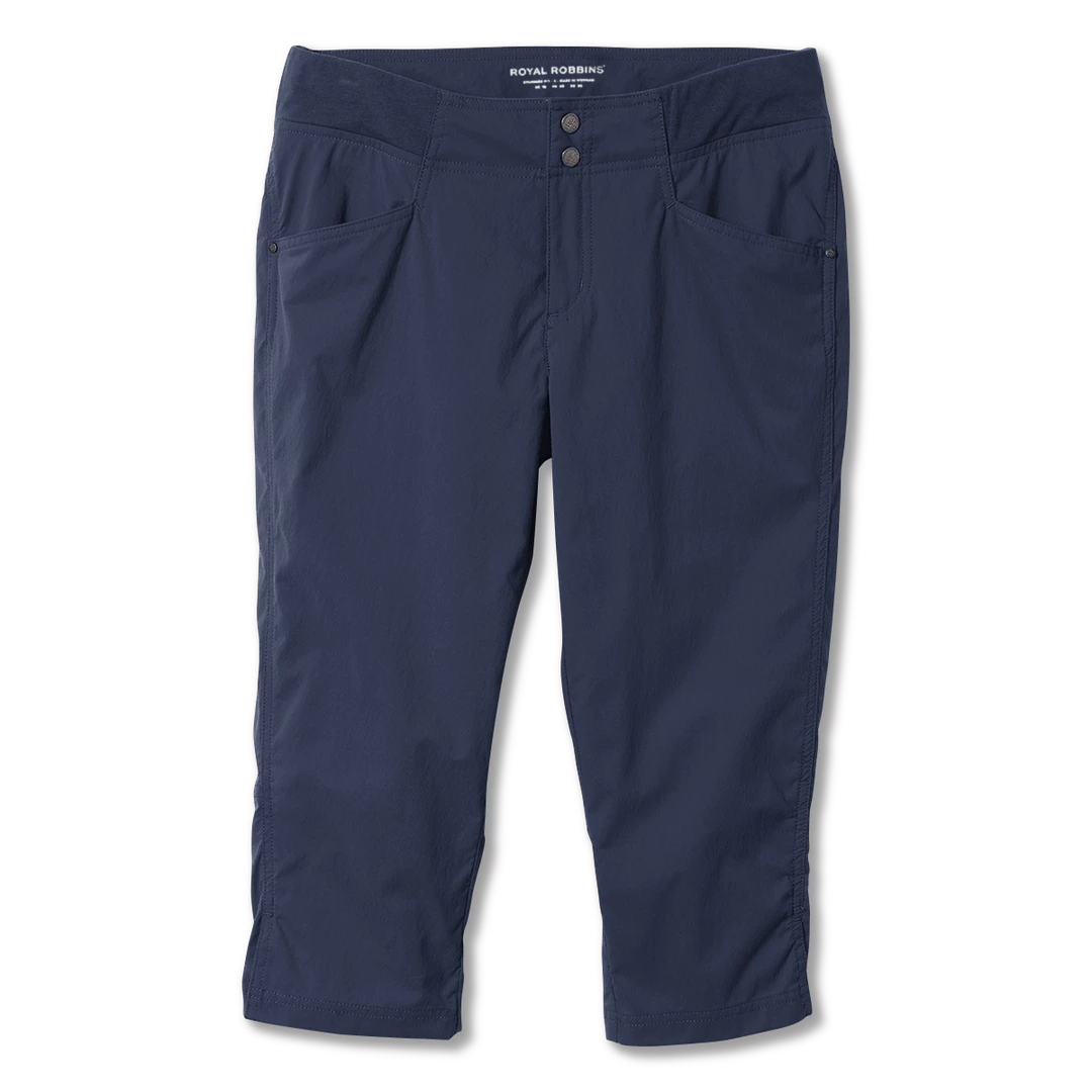 Royal Robbins WOMENS W's Jammer II Capri - Navy 3 Royal Robbins WOMENS W's Jammer II Capri - Navy