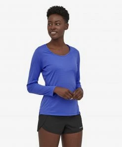 Patagonia W's L/S Capilene Cool Shirt - Float Blue WOMENS