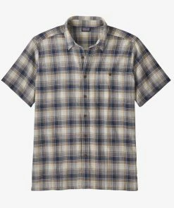 Patagonia Shirts M's A/C Shirt- Local Harvester Stone Blue