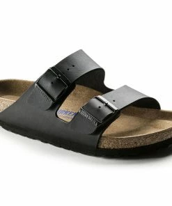 Birkenstock Arizona Birko Flor Black - Narrow And Regular