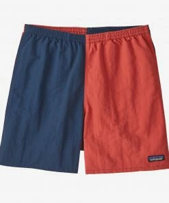 Vamosoutdoors M's Baggies Shorts 5 Inch - Harlequin: Sumac Red