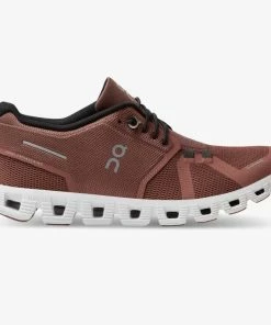 ON Running W's Cloud 5- Rust/Black Footwear