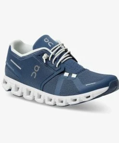 ON Running W's Cloud 5 - Denim/White Footwear