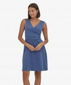 Patagonia W's Porch Song Dress - Current Blue
