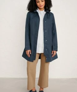 Seasalt Cornwall WOMENS Cloudburst Mac - Fathom