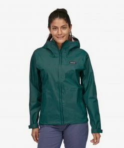 Vamosoutdoors W's Torrentshell 3L Jacket - Dark Borealis Green WOMENS