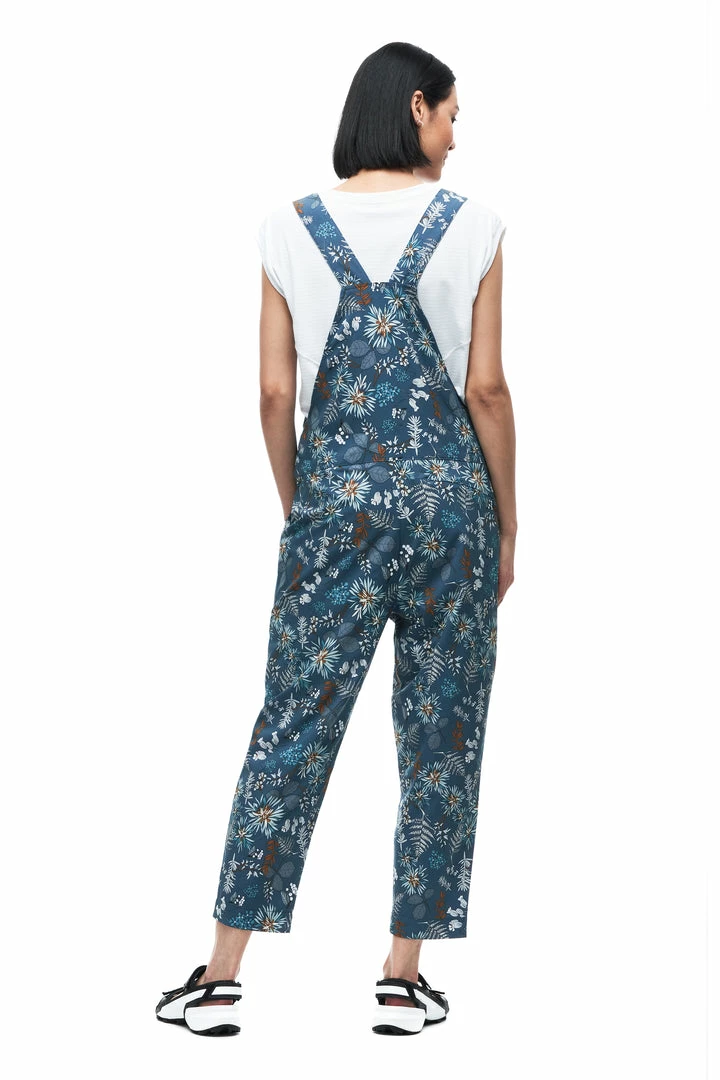 Indyeva WOMENS ARIN Overalls - Botanical Deep Sea Print 4 Indyeva WOMENS ARIN Overalls - Botanical Deep Sea Print