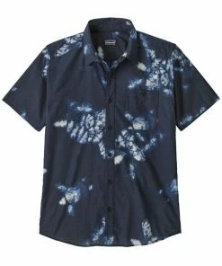 Patagonia Shirts M's Go To Shirt- Swimming Turtles Navy