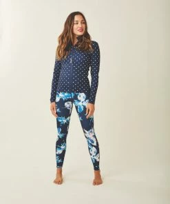 Vamosoutdoors W's Stella Zip-Up Jacket- Navy Polka Dot WOMENS