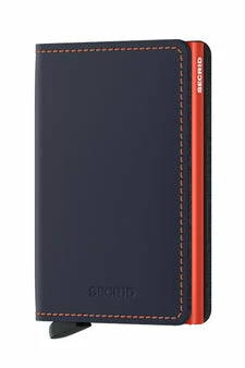Secrid Slimwallet - Matte Night Blue & Orange 2 Secrid Slimwallet - Matte Night Blue & Orange