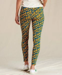 Toad&Co WOMENS W's Terrane 7/8 Tight- High Dive Poppy Print