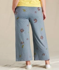 Toad&Co W's Chaka Wide Leg Pant- North Shore Gerbera WOMENS
