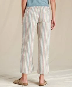 Toad&Co W's TAJ Hemp Pant- Salt Stripe WOMENS
