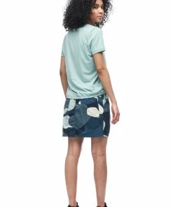 Indyeva ULENDO III Skort - Prussian Topo Print Blue