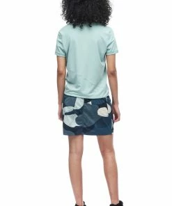 Indyeva ULENDO III Skort - Prussian Topo Print Blue