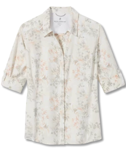 Royal Robbins W's Expedition 3/4 Sleeve - Creme Zephyr Pt WOMENS 7 Royal Robbins W's Expedition 3/4 Sleeve - Creme Zephyr Pt WOMENS