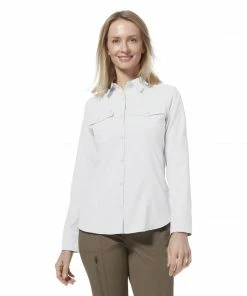 Royal Robbins W's Expedition II Long Sleeve - White WOMENS