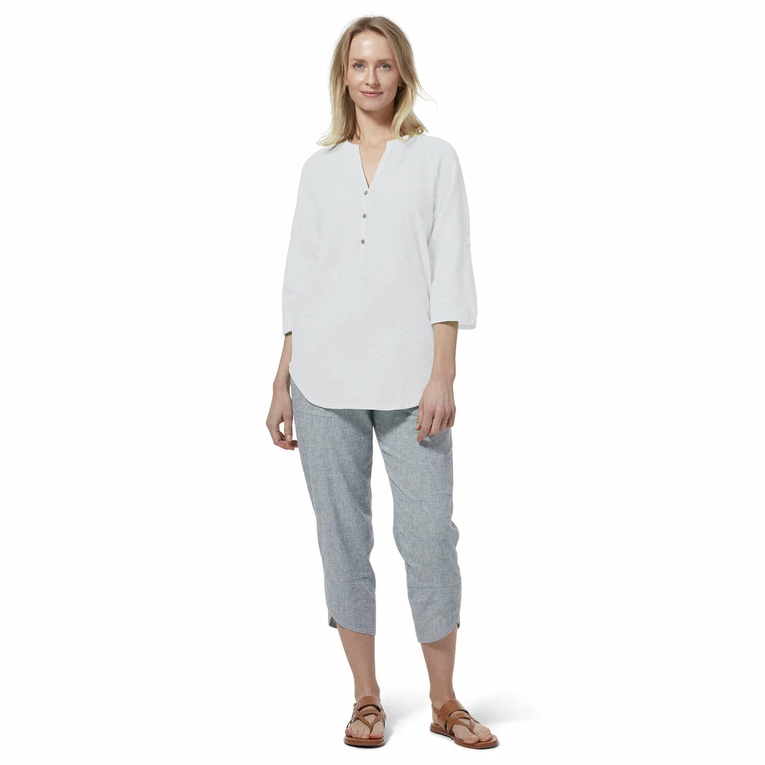 Royal Robbins Oasis Tunic II 3/4 Sleeve - White WOMENS 2 Royal Robbins Oasis Tunic II 3/4 Sleeve - White WOMENS