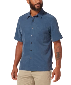 Royal Robbins M's Desert Pucker Dry S/S - Collins Blue