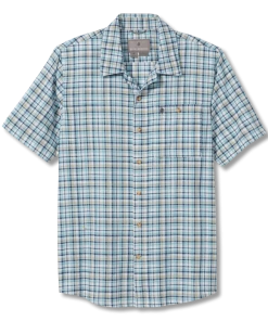 Royal Robbins M's Redwood Plaid S/S - Collins Blue