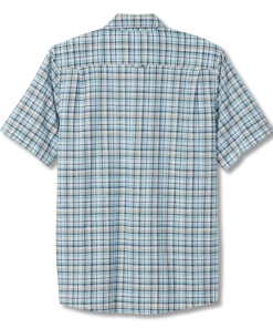 Royal Robbins M's Redwood Plaid S/S - Collins Blue