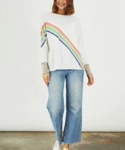 Vamosoutdoors WOMENS W's Rainbow Sweater - White 6 Vamosoutdoors WOMENS W's Rainbow Sweater - White