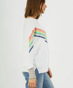 Vamosoutdoors WOMENS W's Rainbow Sweater - White