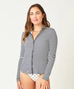 Carve Lake Sunshirt - Navy Stripe