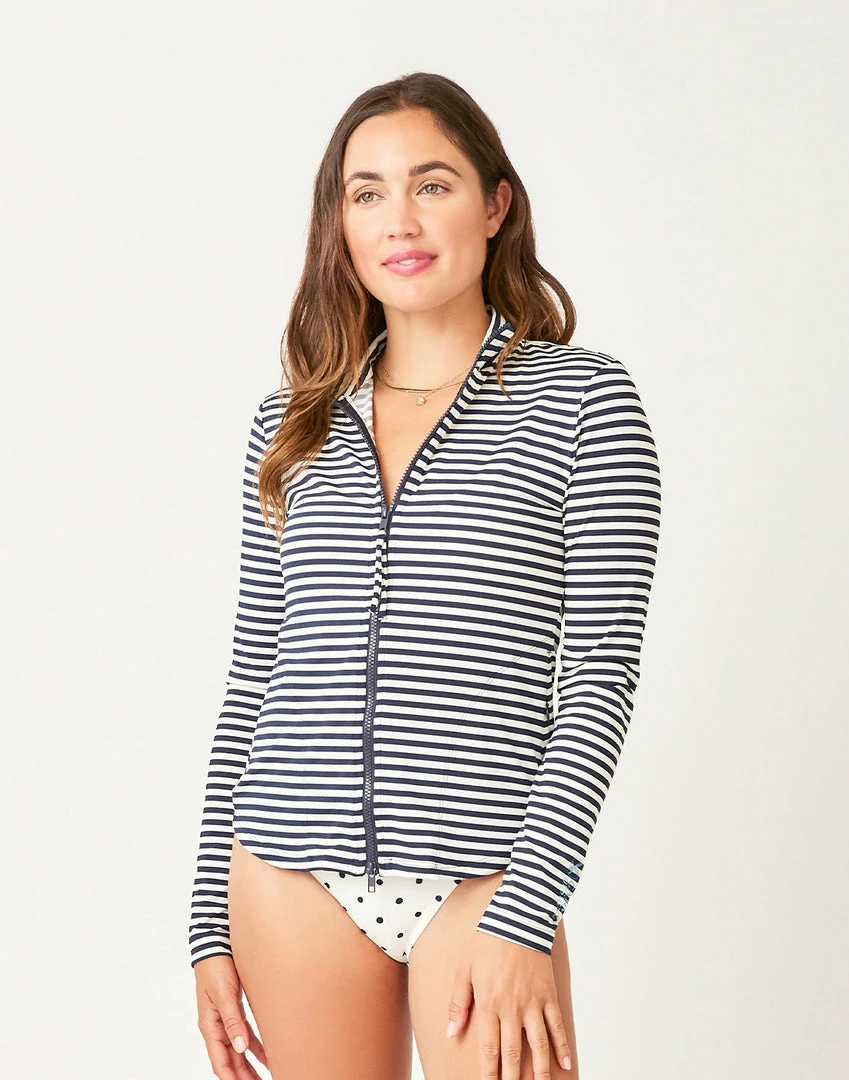 Carve Lake Sunshirt - Navy Stripe 1 Carve Lake Sunshirt - Navy Stripe
