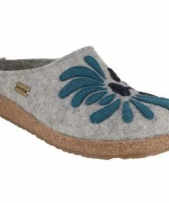 Vamosoutdoors Footwear Haflinger Clogs Blooming - Silver Grey