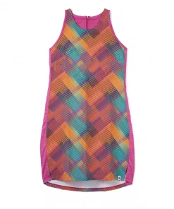 Smartwool W's Merino Sport Tank Dress - Festive Fuchsia Plaid WOMENS 6 Smartwool W's Merino Sport Tank Dress - Festive Fuchsia Plaid WOMENS