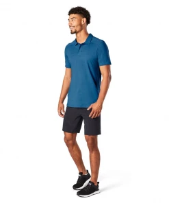Smartwool M's Merino 150 Polo - Light Neptune Blue Shirts